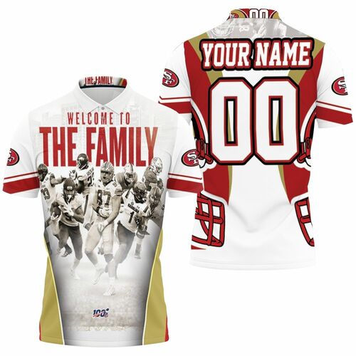 San Francisco 49ers Welcome To The Family Nfc West Division Super Bowl 2021 Personalized 3D All Over Print Polo Shirt