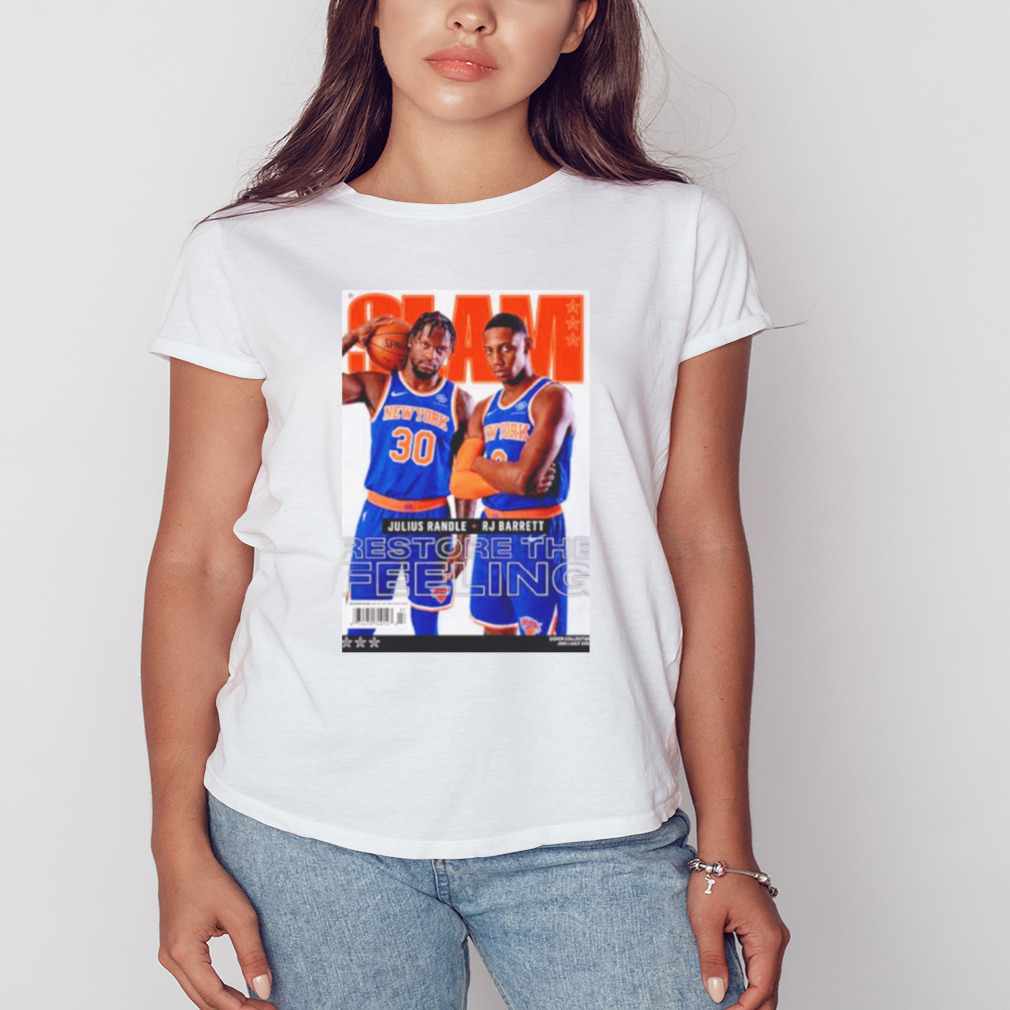 Slam Julius Randle and Rj Barrett Restore the feeling shirt 2 Women's shirt