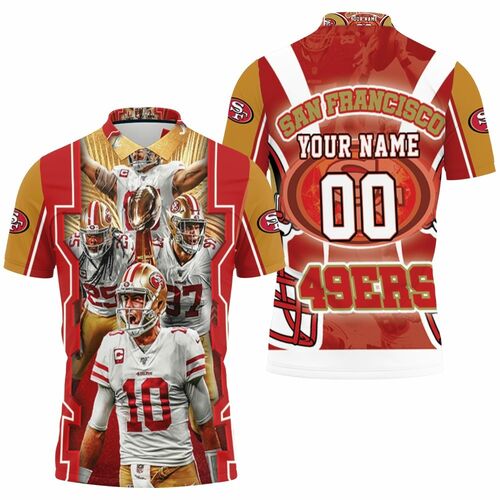 Super Bowl San Francisco 49ers Nfc Division Champions Personalized 3D All Over Print Polo Shirt