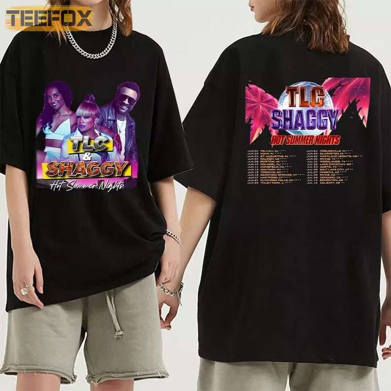 TLC and Shaggy Hot Summer Night Tour 2023 T-Shirt