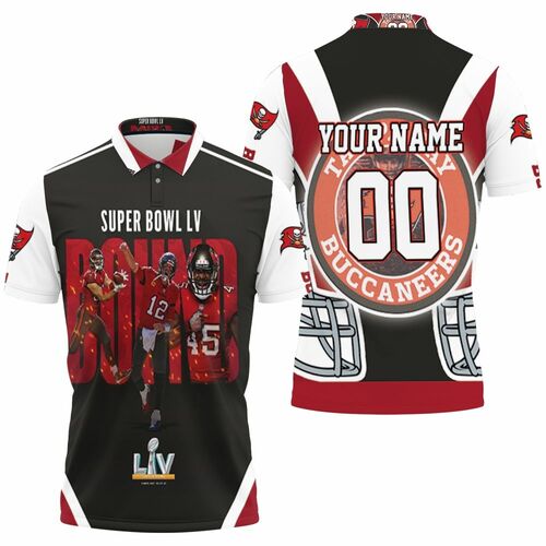 Tampa Bay Buccaneers 2021 Super Bowl Bound Personalized 3D All Over Print Polo Shirt