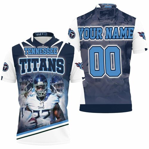 Tennessee Titans Logo Super Bowl 2021 Afc South Champions Personalized 3D All Over Print Polo Shirt