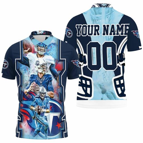 Tennessee Titans Super Bowl Afc South Champions Personalized 3D All Over Print Polo Shirt