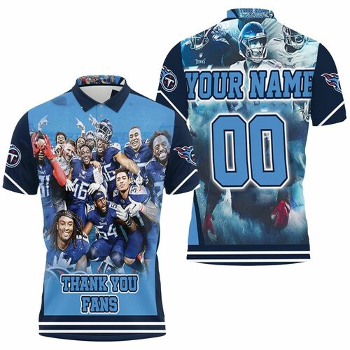 Tennessee Titans Super Bowl Afc South Division Thank You Fan Personalized 3D All Over Print Polo Shirt