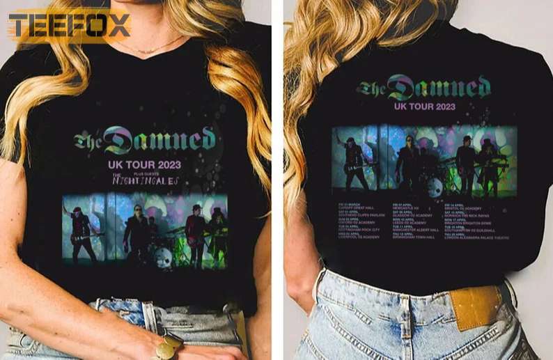 The Damned London 2023 New Tour T-Shirt