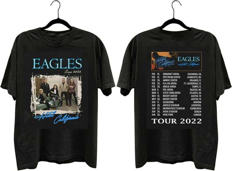 The Eagles Hotel California Tour 2022 T-Shirt Merch