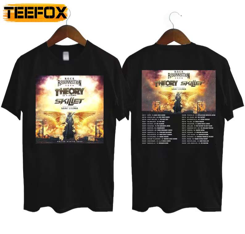 Theory of a Deadman Rock Reurection Tour 2023 T-Shirt