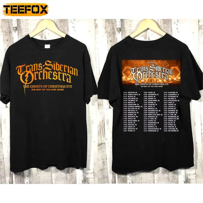 Trans-Siberian Orchestra The Ghost Of Christmas Eve Winter Tour 2022 Concert T-Shirt