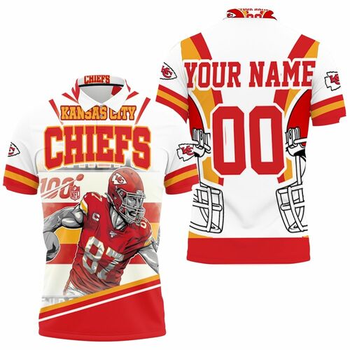 Travis Kelce 87 Kansas City Chiefs Afc West Champions Super Bowl 2021 Personalized 3D All Over Print Polo Shirt