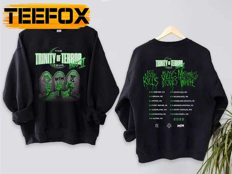 Trinity Of Terror Tour 2022 Music Band T-Shirt