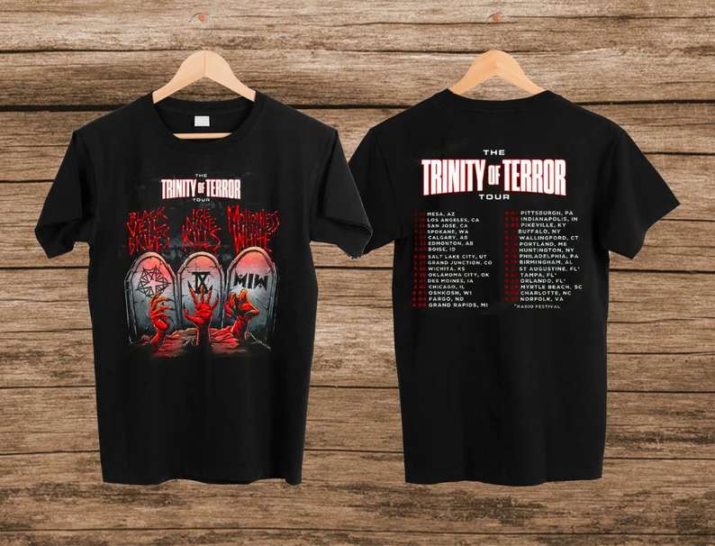 Trinity of Terror Tour 2022 Black Veil Brides T-Shirt