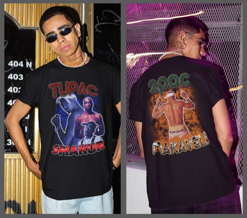 Tupac Shakur T-Shirt 2Pac Makaveli