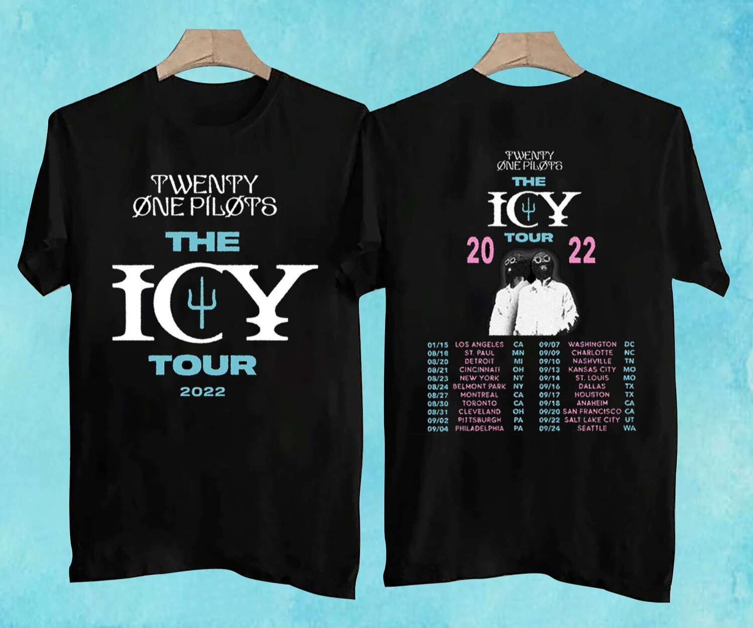 Twenty One Pilots 2022 The ICY Concert Tour T-Shirt