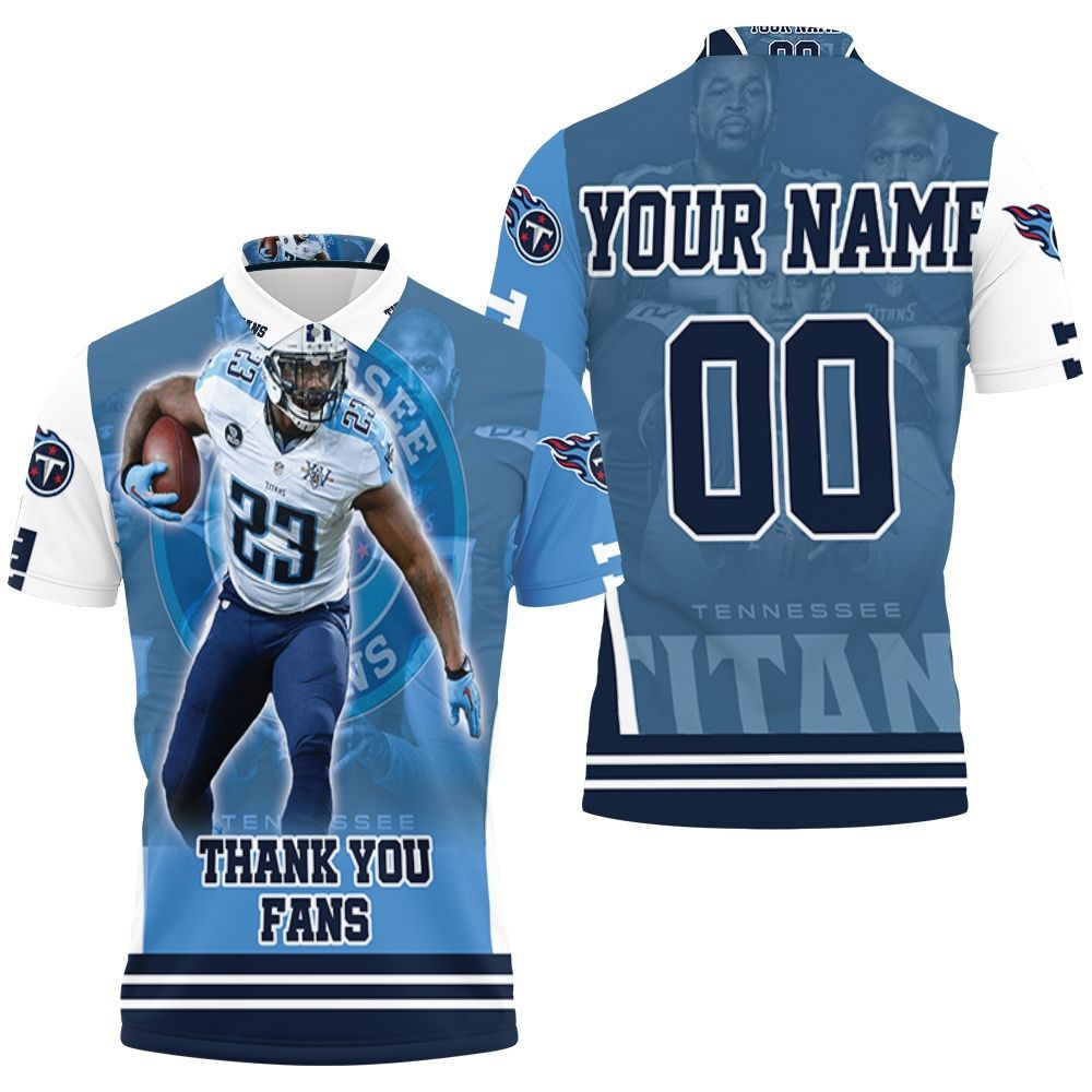 Tye Smith 23 Super Bowl Tennessee Titans Afc South Champions Personalized 3D All Over Print Polo Shirt