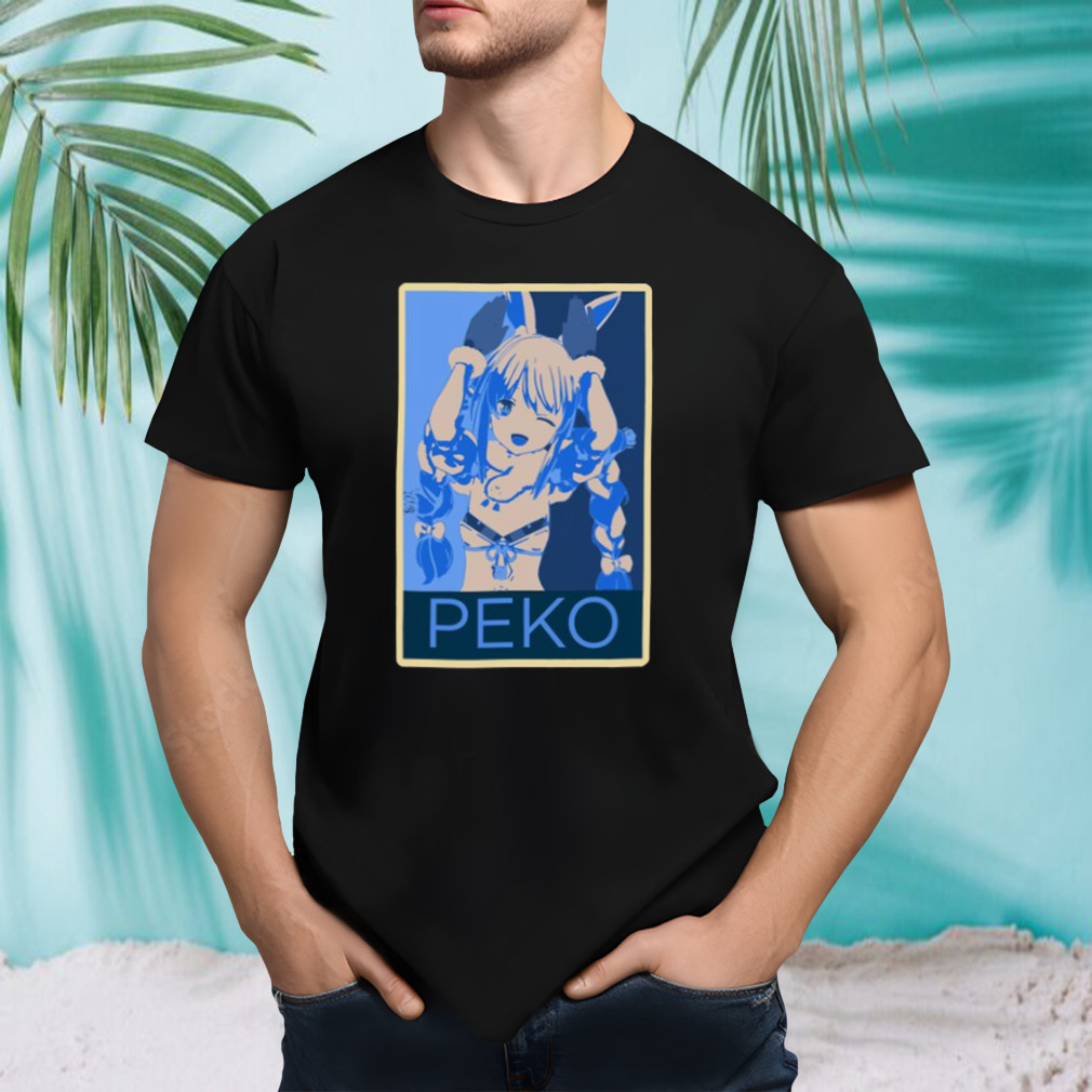 Usada Pekora Peko Posterized Hololive shirt