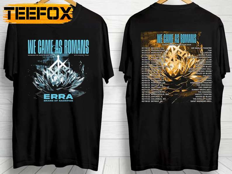We Came As Romans Darkbloom Tour 2023 Concert T-Shirt