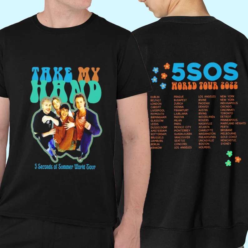 5SOS Take My Hand World Tour 2022 T-Shirt