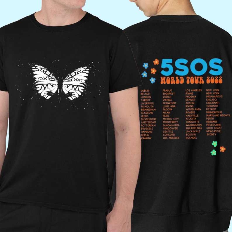 5SOS Take My Hand World Tour 2022 T-Shirt Music