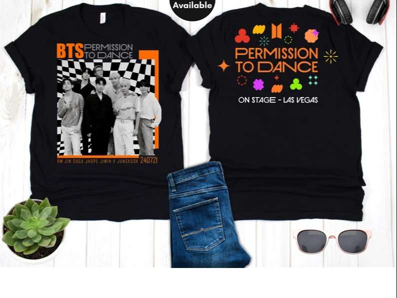 BTS Permission To Dance Las Vegas Concert T-Shirt