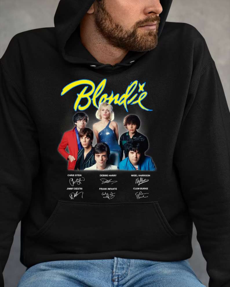 Blondie Band Signatures T-Shirt For Men And Women