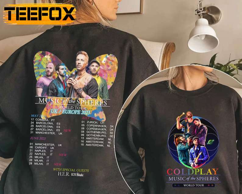 Coldplay Europe Tour 2023 T-Shirt