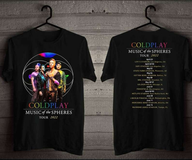 Coldplay Music Of The Spheres American Tour 2022 T-Shirt