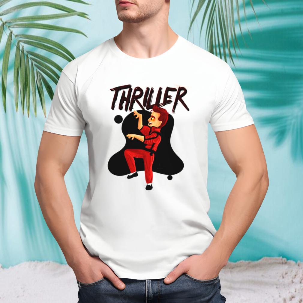 Crowley Thriller Cartoon Art Good Omens shirt