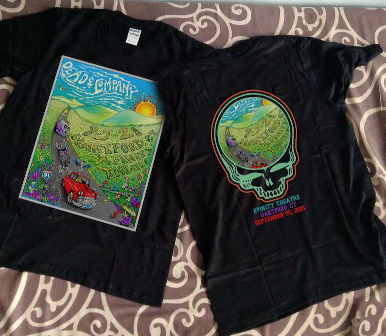 Dead And Company Hartford Ct Xfinity Center Rock Band T-Shirt