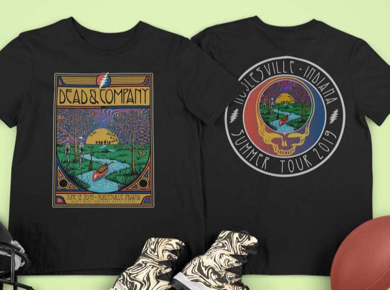 Dead And Company Summer Tour 2019 Noblesville Indiana Deer Creek T-Shirt