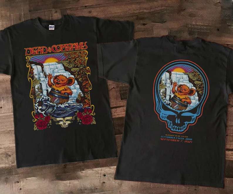 Dead And Company Tour Cuyahoga Falls Ohio 2021 Rock Band T-Shirt