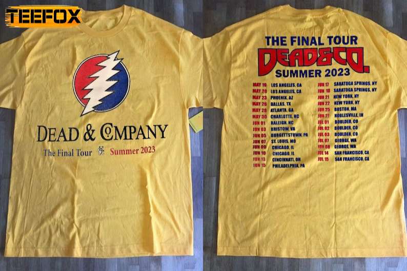 Dead and Company The Final 2023 Summer Tour Double Sided T-Shirt