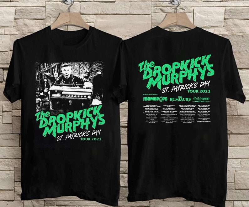 Dropkick Murphys St Patrick's Day Tour 2022 T-Shirt