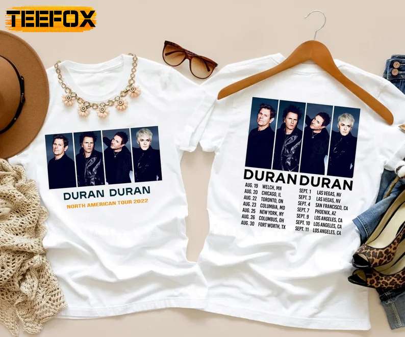 Duran Duran North American Tour Concert 2022 T-Shirt