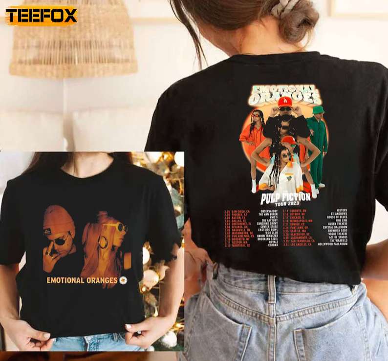 Emotional Oranges The Pulp Fiction Tour 2023 T-Shirt