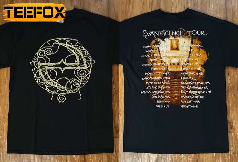 Evanescence Concert Tour 2007 T-Shirt