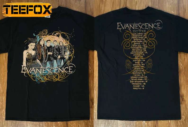 Evanescence Rock Band Music Tour Concert 2007 T-Shirt