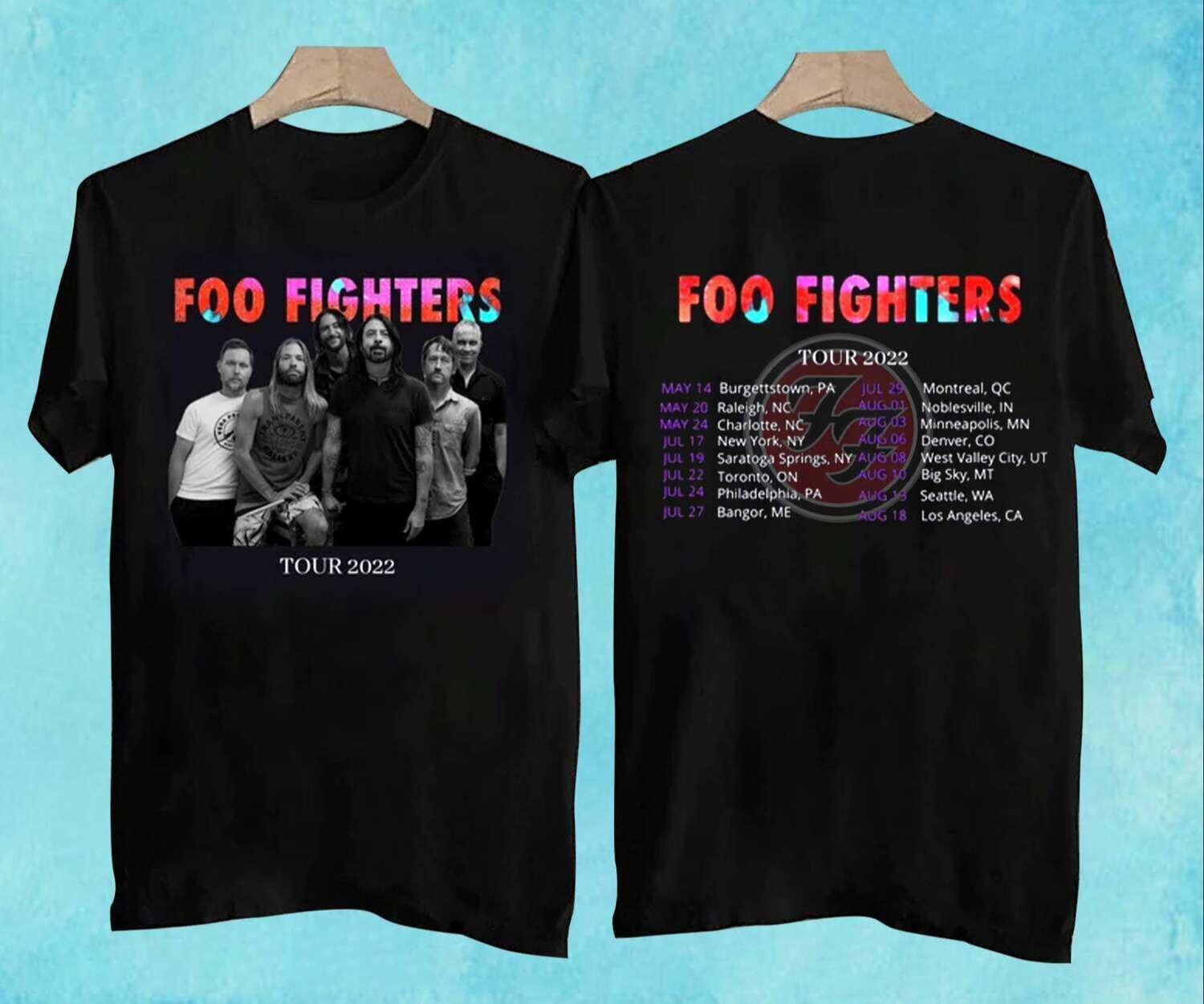 Foo Fighters Tour US Stadium 2022 Merch T-Shirt