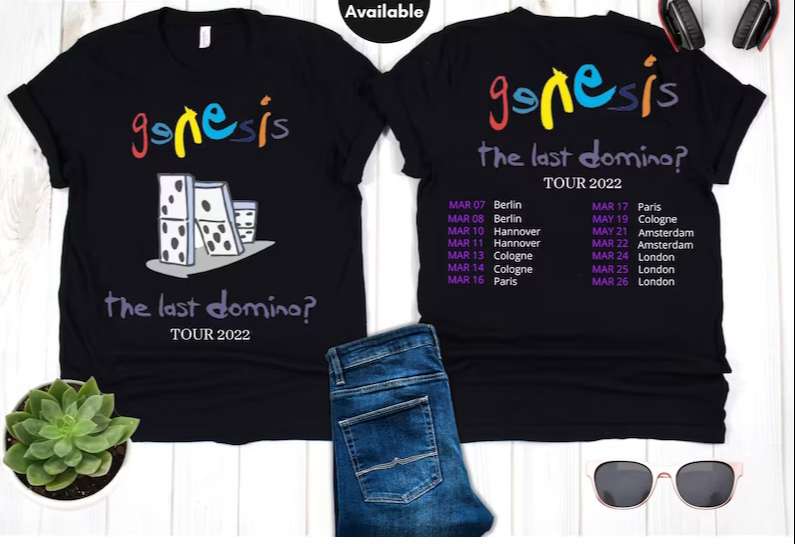 Genesis The Last Domino Tour 2022 T-Shirt Music Band