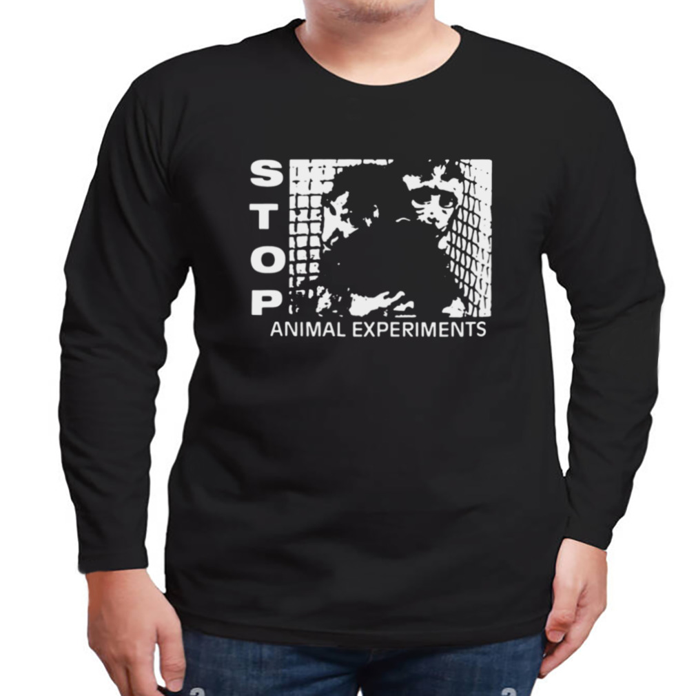 Go Vegan Stop Animal Experiments shirt 3 Longsleeve tshirt