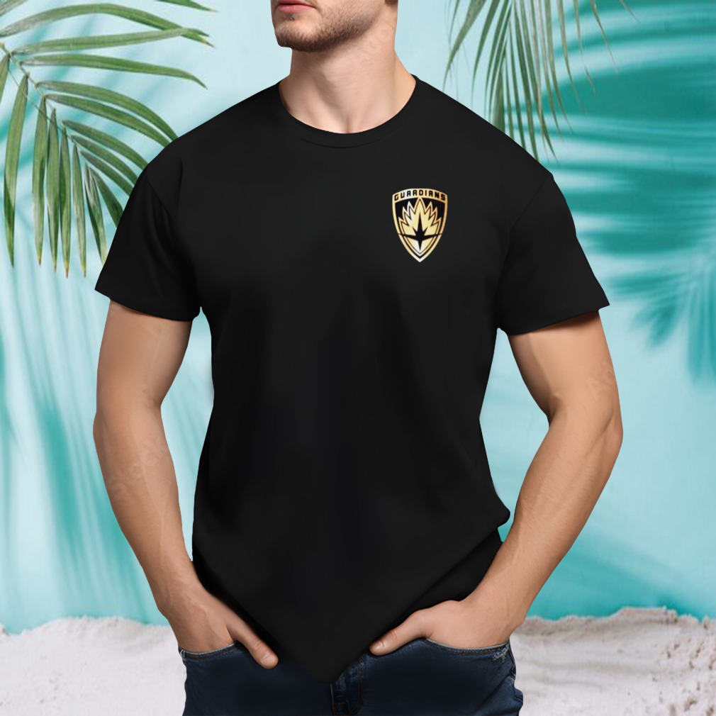 Golden Logo Guardians Of The Galaxy shirt