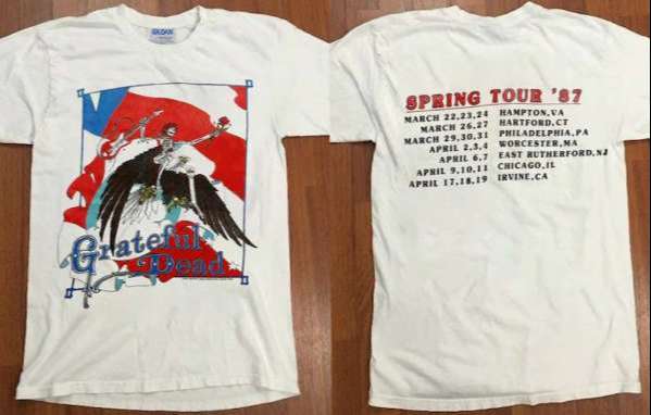 Grateful Dead Spring Tour American Eagle Perez T-Shirt S-5XL