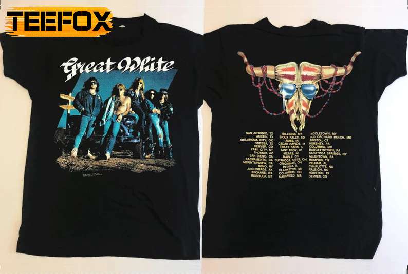 Great White 1991 Hooked Tour T-Shirt