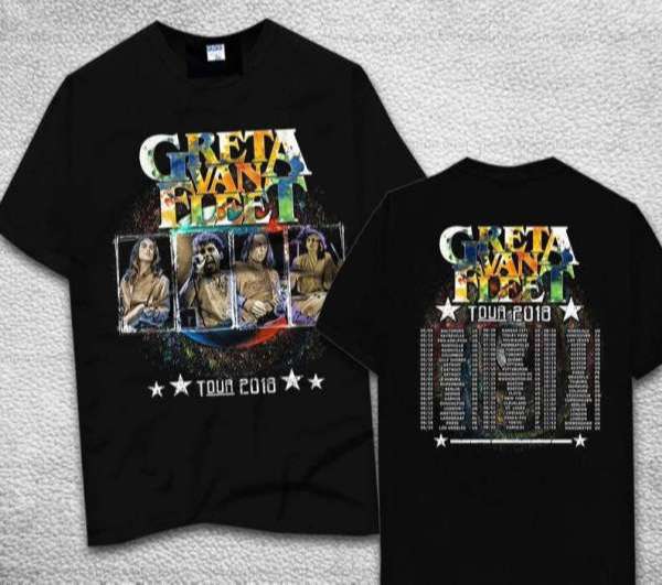 Greta Van Fleet New Tour 2018 T-Shirt S-5XL