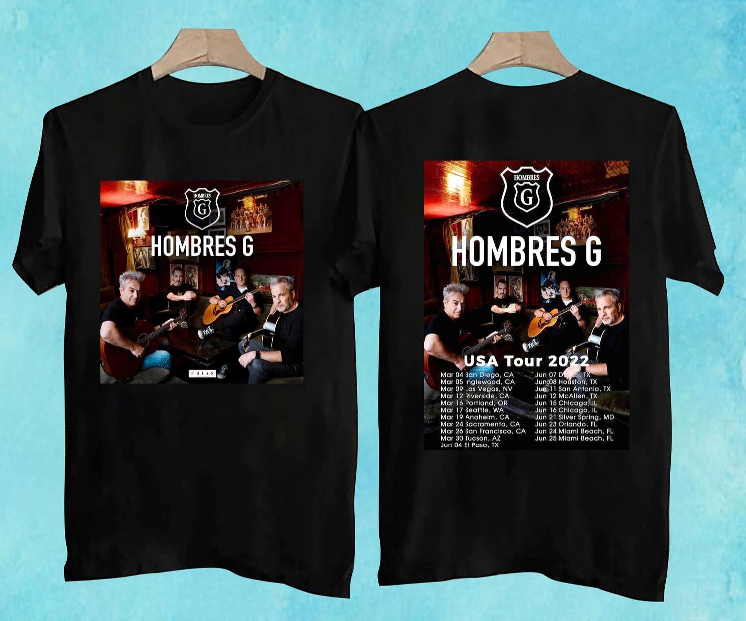 Hombres G Usa Tour 2022 T-Shirt