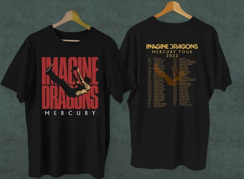 Imagine Dragons Mercury Tour 2022 Concert T-Shirt