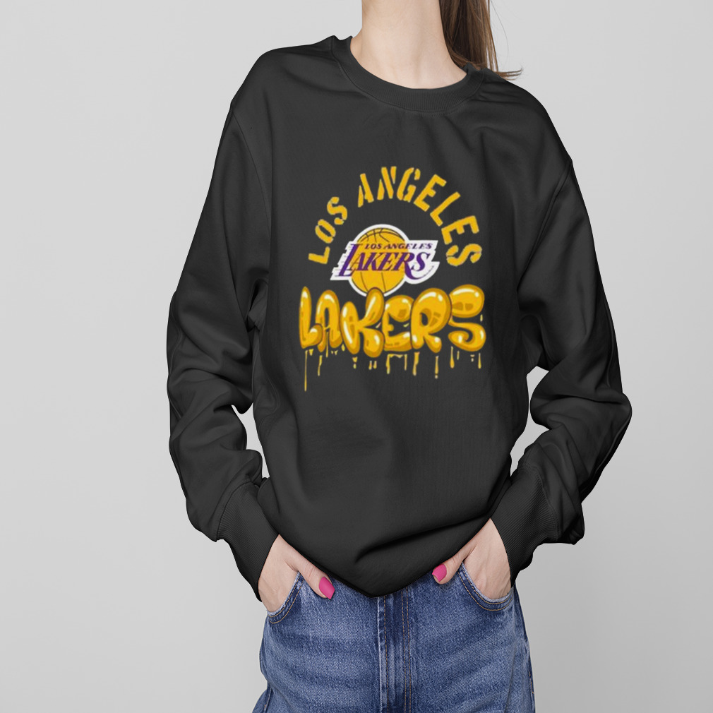 Los Angeles Lakers Stadium Street Art Dark Crystal Washed Shirt 4 Sweaters