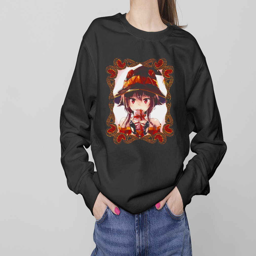 Megumin Konosuba Character The Witch Holiday Celebration On Red Anime shirt 4 Sweaters