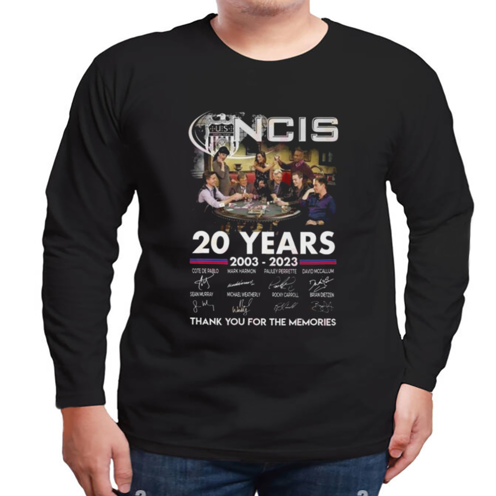NCIS 20 Years Of 2003 – 2023 Thank You For The Memories Signatures Shirt 3 Longsleeve tshirt