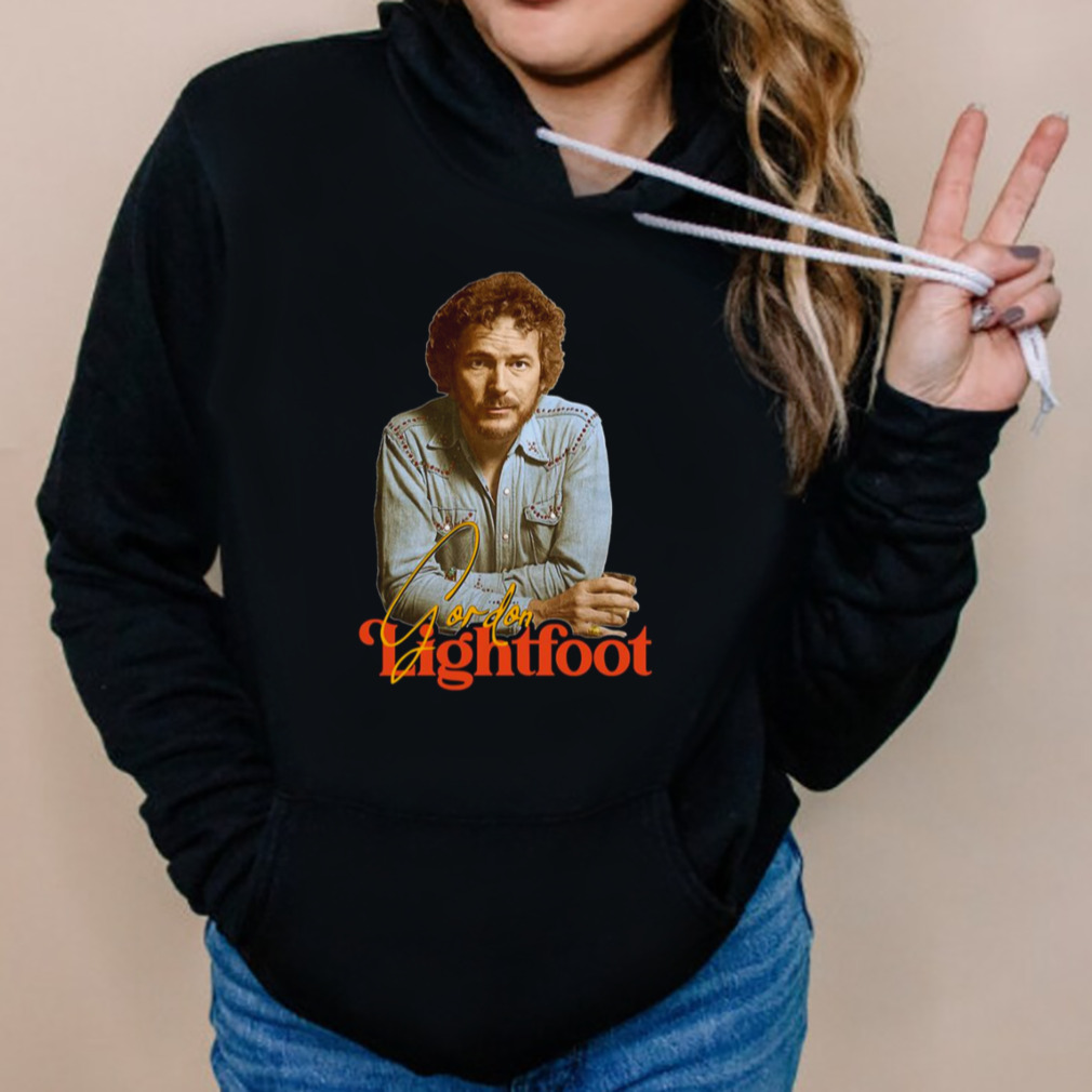 Retro Folk Rock Icon Music Gordon Lightfoot shirt 5 Hoodies