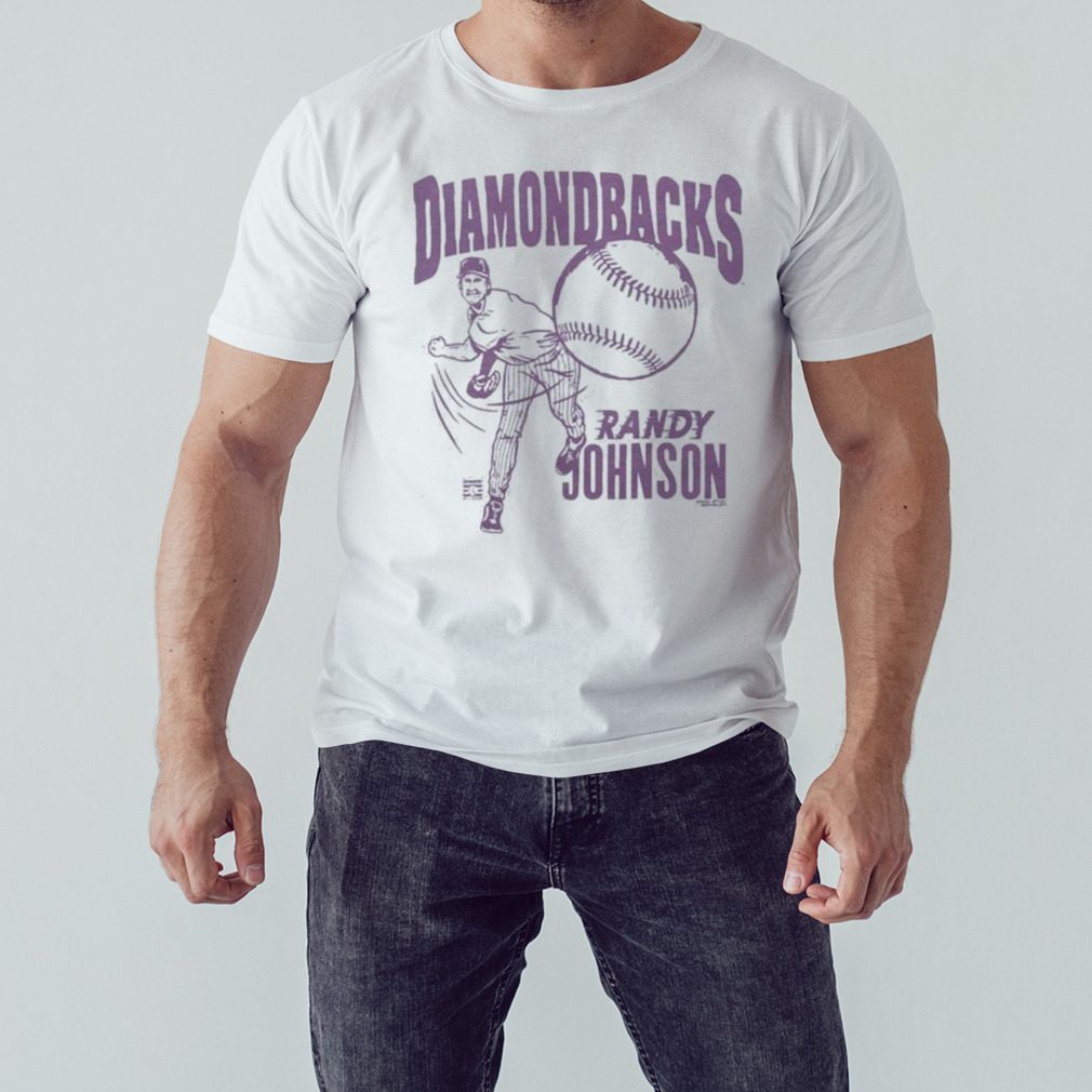 Arizona Diamondbacks Randy Johnson Retro Shirt White Mens Tee Shirt